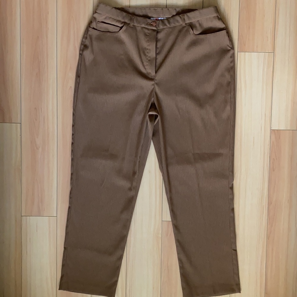Alia Effortless Pant Caramel Brown Size 14 Petite